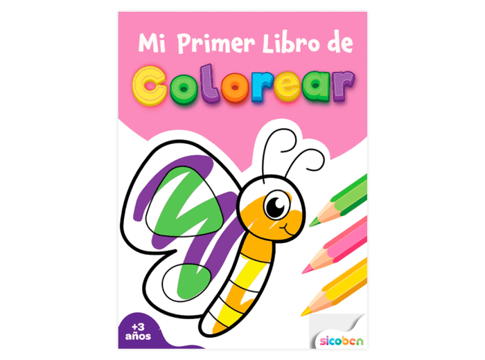 Mi primer libro de colorear: Mariposa Sicoben