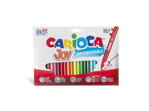 Marcadores finos Carioca Joy 24 colores