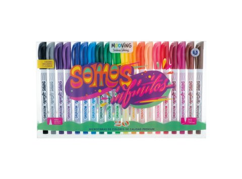 Microfibras de colores Mooving 20 unidades