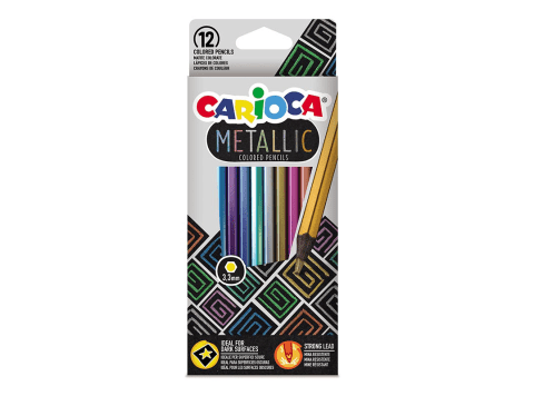 Lápices de colores Carioca Metallic 12 colores