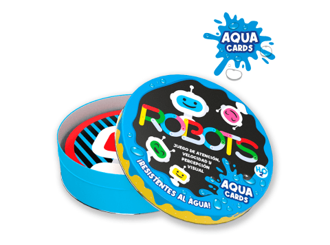 Juego de cartas a prueba de agua Robots Imagiland