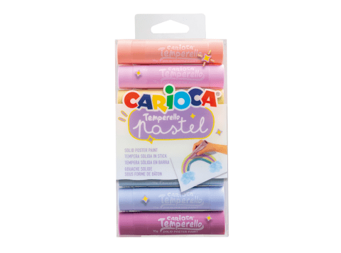 Témperas colores pastel Carioca Temperello 8 unidades