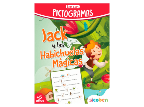 Libro de lectura infantil Colección Lee con pictogramas - Jack y las habichuelas mágicas Sicoben