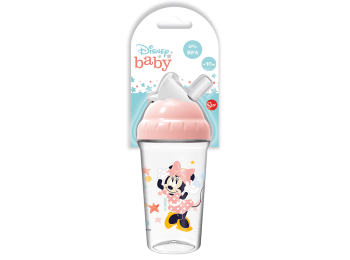 Vaso con sorbito Minnie Mouse x 295 ml