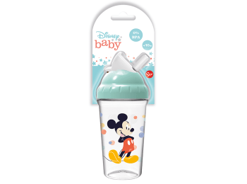 Vaso con sorbito Mickey Mouse x 295 ml