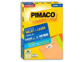 Etiquetas para láser e inkjet Pimaco A4348 color blanco A4 17 x 31 mm Caja x 9600