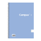 Cuaderno Campus University Tapa flexible rayado A5 con espiral 80 hojas 60 grs Paquete x 6