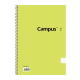 Cuaderno Campus University Tapa flexible rayado A5 con espiral 80 hojas 60 grs Paquete x 6